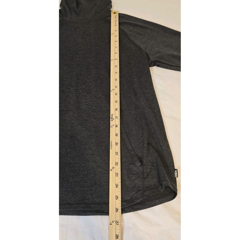 Eddie Bauer Women's Large Active Funnel Neck Heather Gray Shirt UPF 50+ - Picture 9 of 11